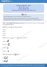 Đề thi giữa kì 1 Toán 11 Cánh diều - Đề số 7